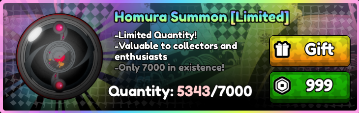 Homura Summon เปิดขายจำกัดชิ้น